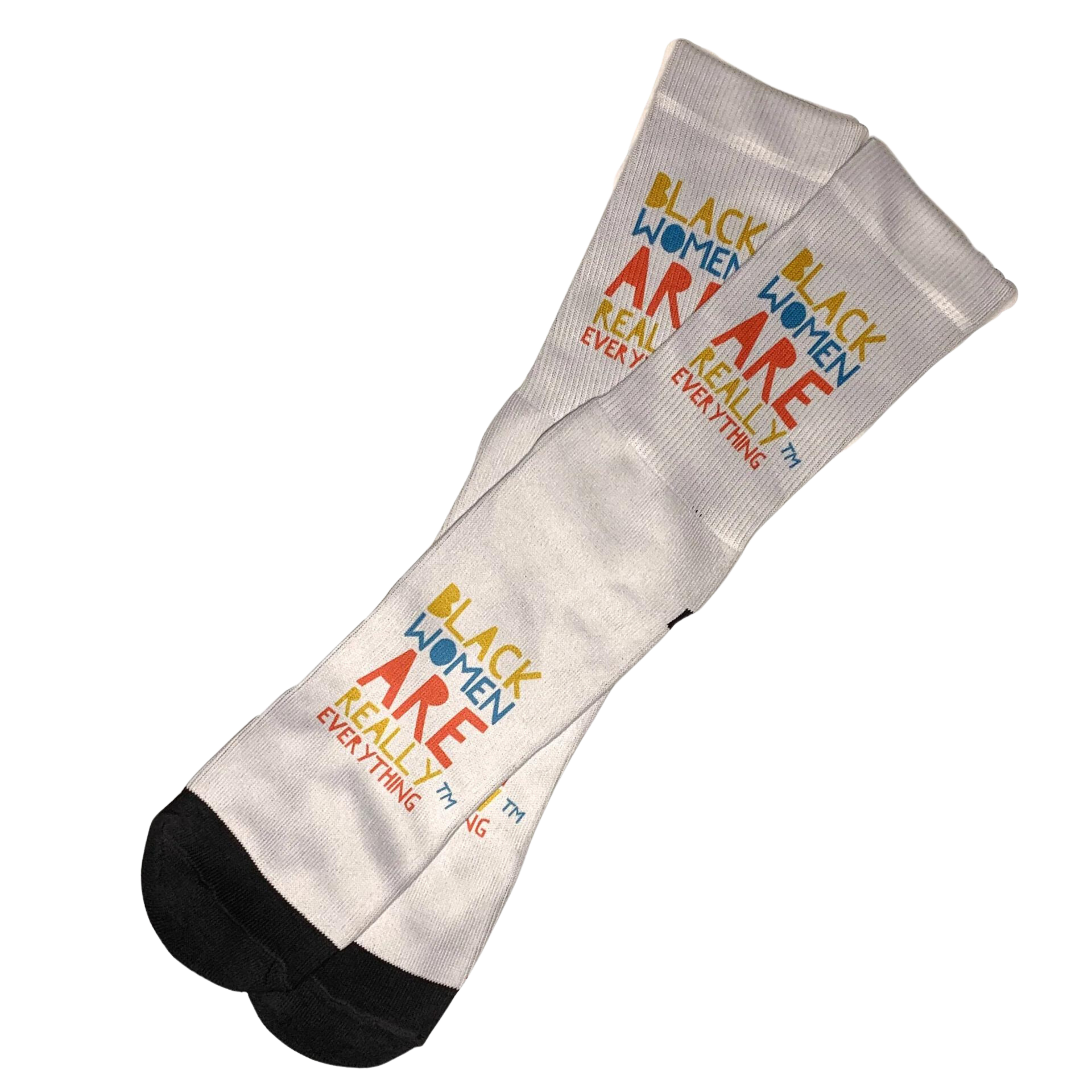 WHITE BWARE Vintage Logo Socks
