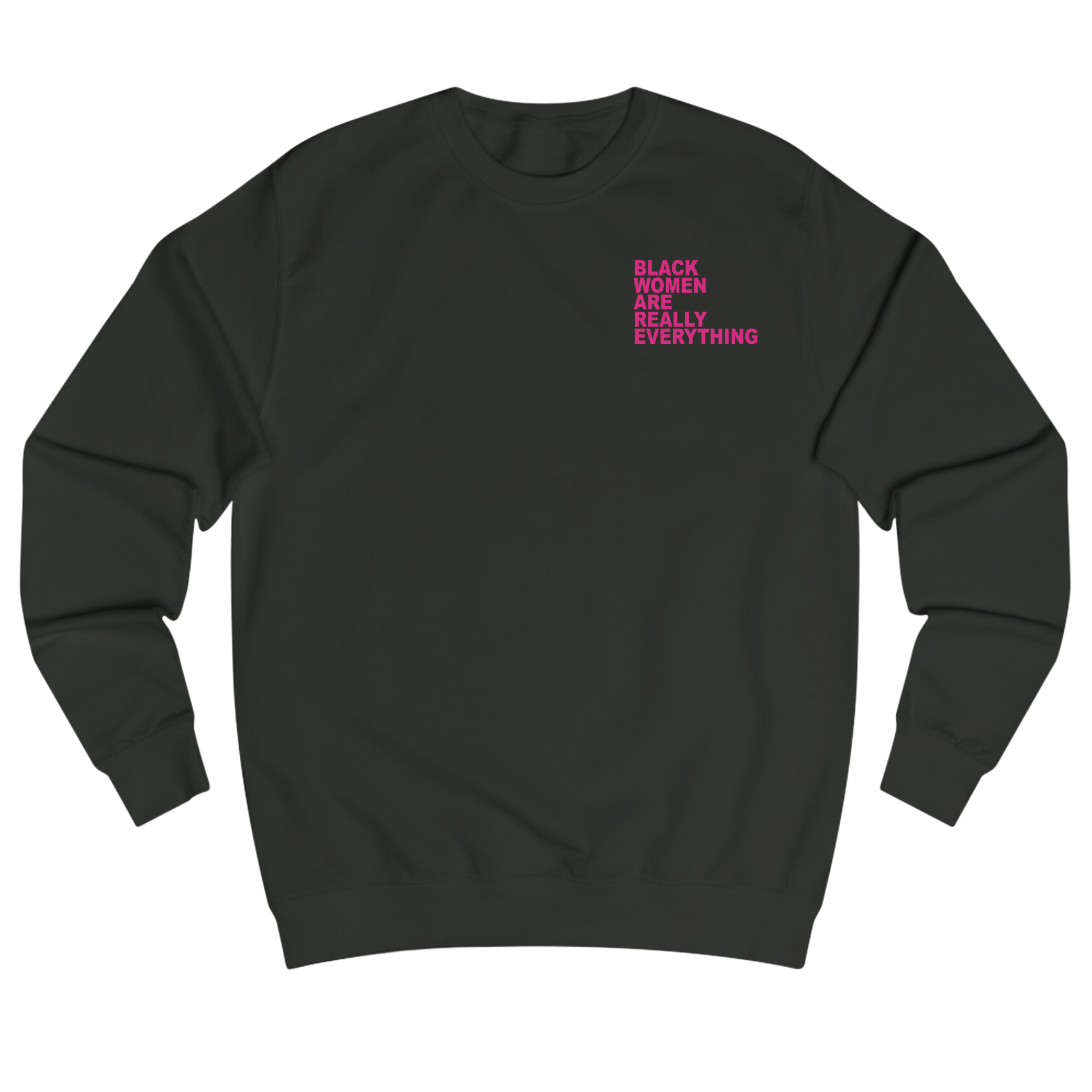 Black & Pink  Unisex Sweatshirt (Discreet Collection)