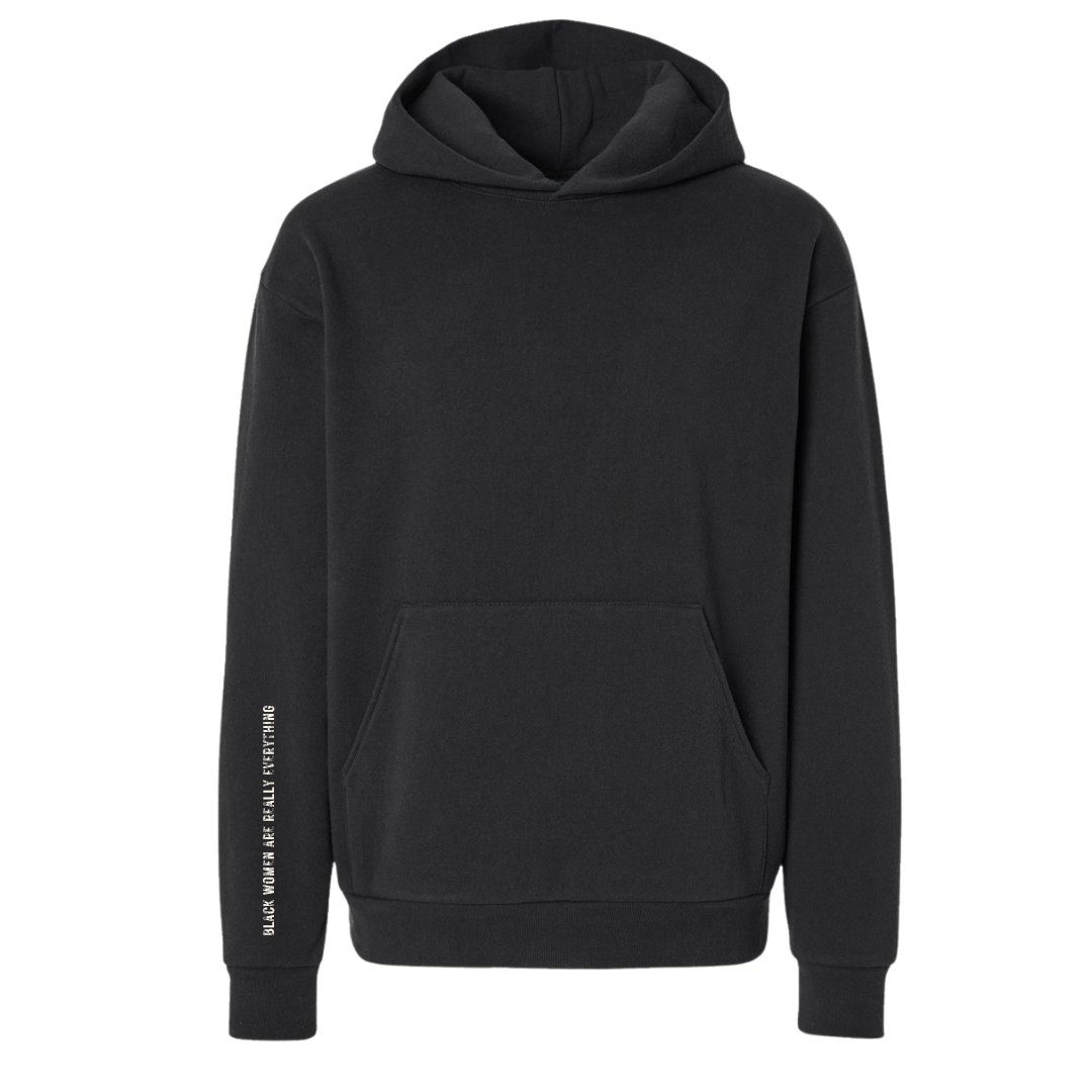 Signature | The HD26 Discreet Everyday Hoodie — Black | 420 GSM Heavyweight | Off White Logo
