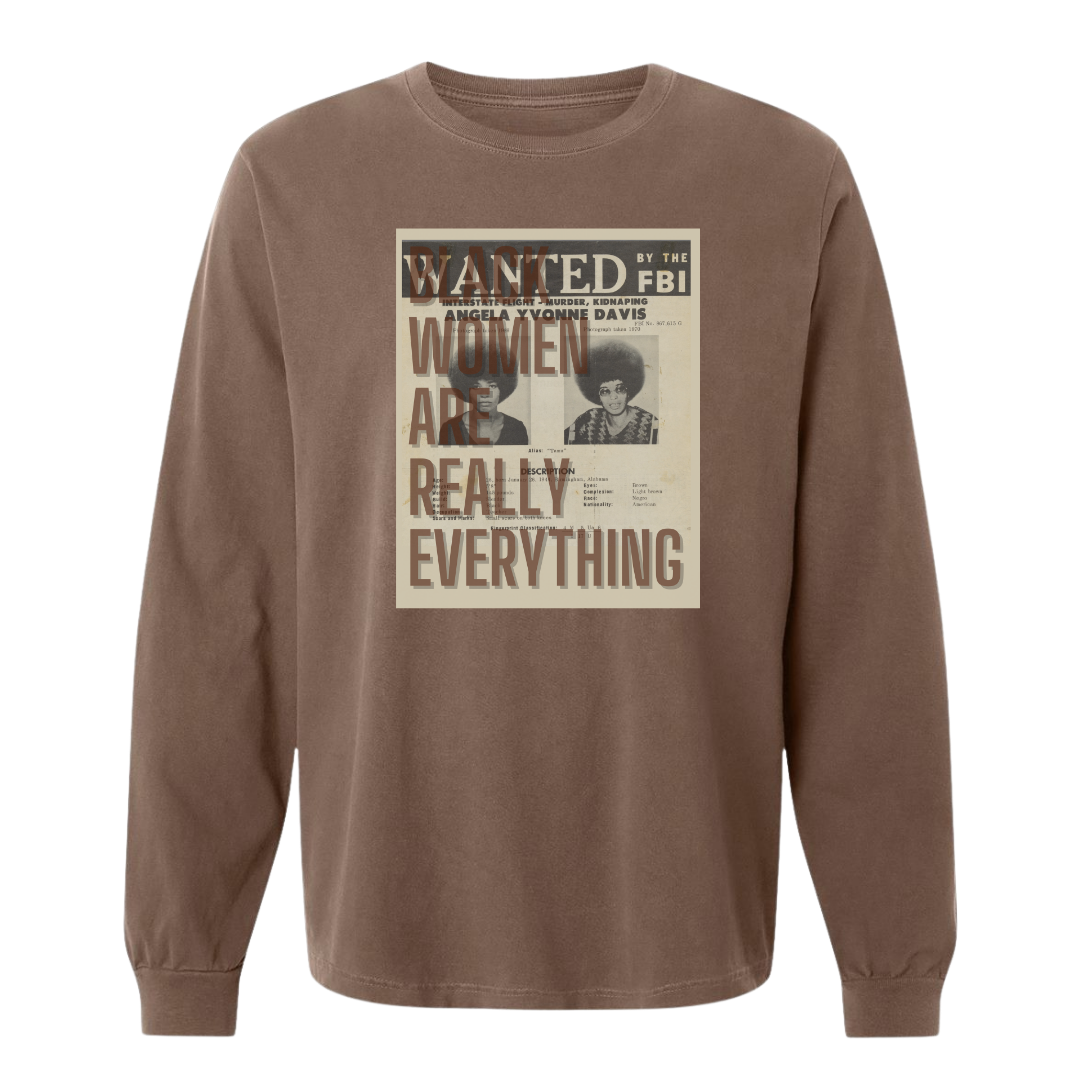 The Angela | Vintage Washed Cacao LS Tee